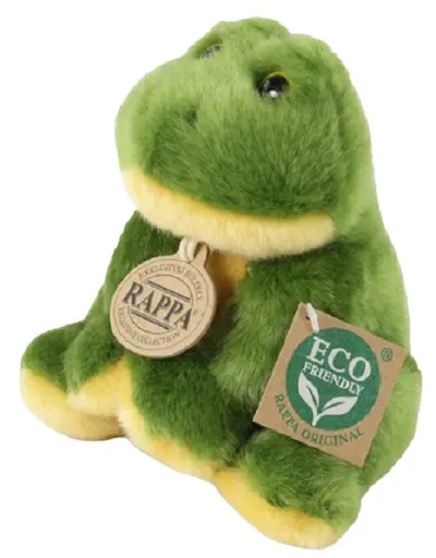 Jucărie de pluș Rappa Eco Friends - Broască, 16 cm