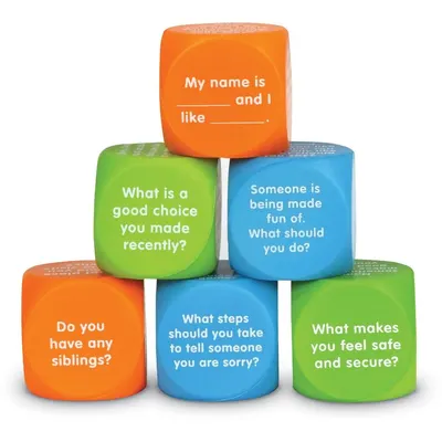Jucarie educativa - Let's Talk Cubes - Feelings, social skills, you