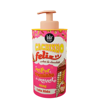 Crema pentru bucle copii cu aroma de ciocolata Cachinho Feliz, 450g, Lola Cosmetics