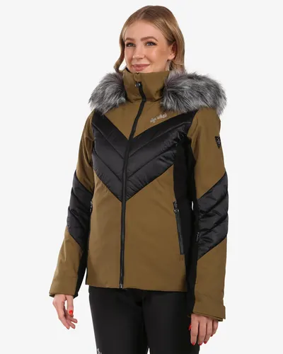 Geaca ski sau snowboard KILPI Lin, Kaki, Femei