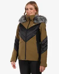 Geaca ski sau snowboard KILPI Lin, Kaki, Femei