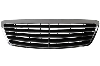 Grila radiator potrivit MERCEDES S (W220) 2.8-6.3 1998-2005 pana in 2005 - (crom/negru)