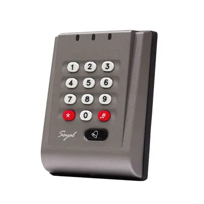 Cititor de proximitate cu tastatura Soyal AR 757 HBR, cod PIN, 1024 cartele, 3000 evenimente, 12 V