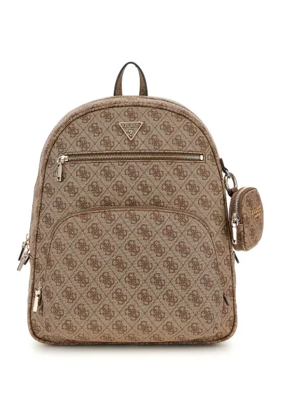 Rucsac cu model monograma Power Play II - Maro taupe