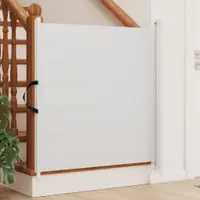Gossi poarta retractabila animale de companie, alb, 82,5x125 cm