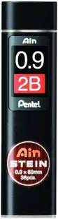 Graffiti de rezervă Pentel - Ain Stein, 2B, 0.9 mm, 36 bucăți