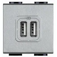 Incarcator LiVing Light cu priza USB dubla - 5 V - 230 V -Tech - 2 module