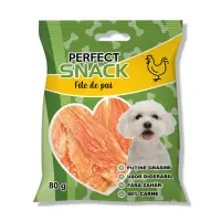 PERFECT SNACK File, XS-XL, Pui, punguță recompense câini, 80g