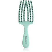 Olivia Garden Club The Nomad Detangling&Shine Fingerbrush perie de tip paletă pentru păr Mint 1 buc