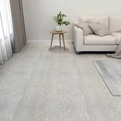 vidaXL Plăci de Pardoseală Alb și lemn 5,11 m² 55 buc. PVC