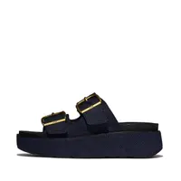 FITFLOP FitFlop Gen-FF Max Buckle Two-Bar Denim Slides DONKERE DENIM 39