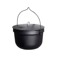 Ceaun de fonta cu capac - 20l