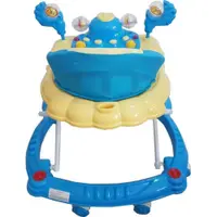 Premergator pentru copii Novokids Ratusca Albastru, Reglabil in 3 Trepte, Pliabil, 8 Roti, Cu Melodii