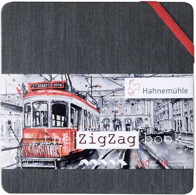 Caiet de schițe Hahnemuhle - Zig Zag, 5 x 5, 18 foi
