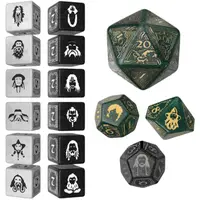 Set de zaruri Q-Workshop - The Hobbit: Set de zaruri TCG: Pădurea Verde (16 buc.)
