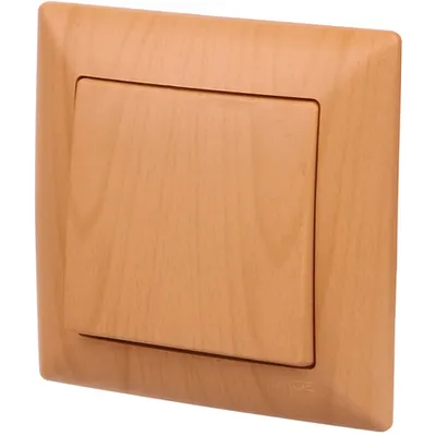 Intrerupator simplu 10A imitatie lemn culoare Artar