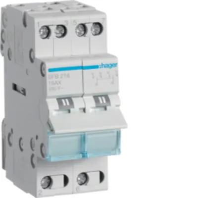 Inversor 2P 16A, 230V I-0-II, pct.comun inf. 2M