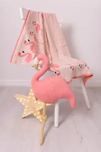 Perna decor Flamigo Roz Auriu