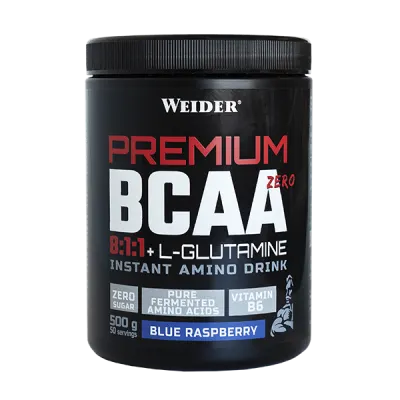 Aminoacizi WEIDER Premium BCAA 8:1:1 Glutamine, 500g, Blue Raspberry