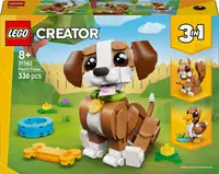 Constructor LEGO Creator 3 în 1 - Animale Drăguțe: Cățeluș Jucăuș (31382)