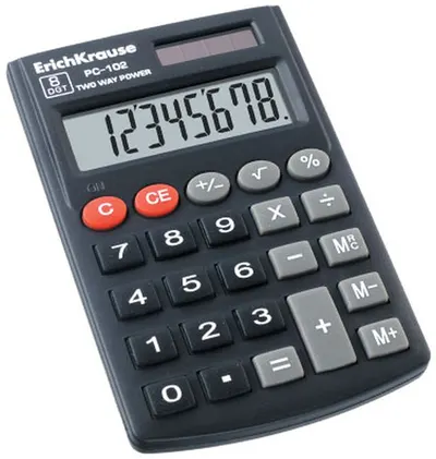 Calculator de birou Erich Krause - PC-102, Afisaj cu 8 cifre