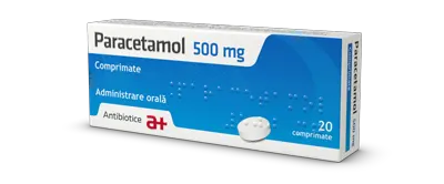 Paracetamol 500 mg, Antibiotice | 20 comprimate