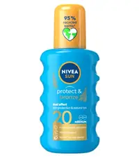 Nivea Sun Protect & Bronze, SPF 20 - spray cu protectie solara si bronzare – 200 ml