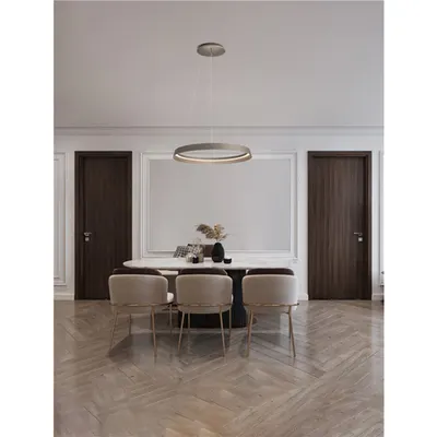 Lampa suspendata ORMI Champaign Brown Aluminiu & Acrylic Triac Dimabil LED 52W 220-240V 3717Lm 2700 + 3000K Dip Intrerupator IP20