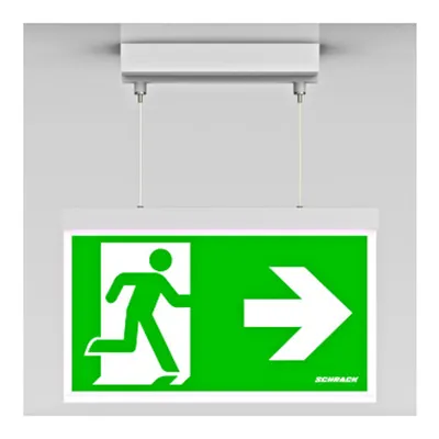 C.il. Siguranta AX alb, LED, suspendat aparent