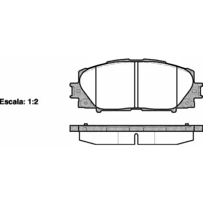 Set placute frana, frana disc REMSA 1224.00
