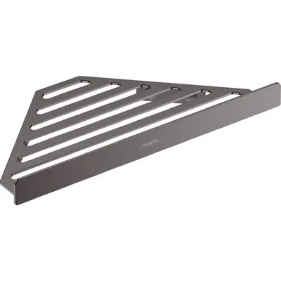 Etajera de colt pentru gel de dus baie culoare negru periat Hansgrohe AddStoris 41741340