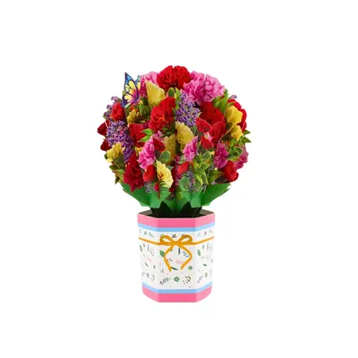 Decorațiune din hârtie Magic Pop-Ups Buchet diverse flori
