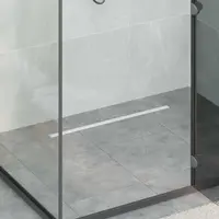 vidaXL Scurgere de duș la 360° cu model subțire Argintiu 70 cm