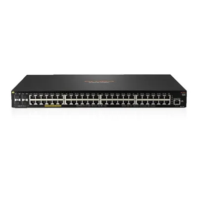 Switch cu 48 porturi Aruba JL558A, 176 Gbps, 112 Mpps, 4 porturi SFP+, PoE+, cu management