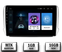 Navigatie Peugeot 208 2008 (2012+), Android, P-Quadcore 1GB RAM + 16GB ROM, 10.1 Inch - AD-BGP10001+AD-BGRKIT258
