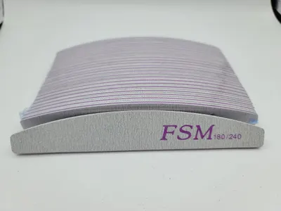 Set 50 Bucati Pila Unghii Semiluna FSM 180/240 - PFSM180/240-25B