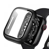 Husa Anank Screen Guard pentru Apple Watch Series 7 41mm, Neagra