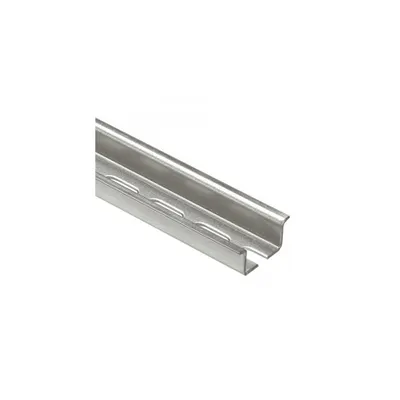 Rail to be cut - symmetrical - depth 15 mm - cu oblongs - L. 2 m