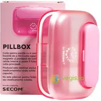 Pillbox Cutie pentru Pastile Roz 1buc Secom