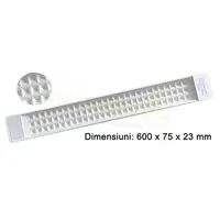 Corp tip FIDA LED 75mm/0,6m/50w/6400k (aluminiu)