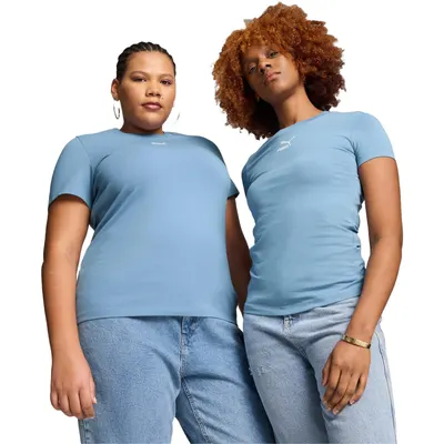 Tricou femei Puma Classics Slim Tee Zen, Albastru