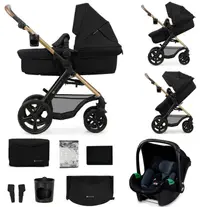 Cărucior combinat 3 în 1 KinderKraft - Moov 2, Pure Black