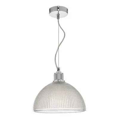 Lampa suspendata Cytheria 1 Light Pendant Chrome And Clear Glass
