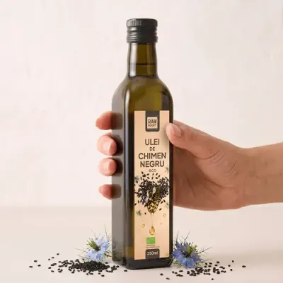 Ulei de Chimen Negru (Negrilică), 250ml | Rawboost