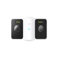 Camera de supraveghere exterior Xiaomi Outdoor Camera CW100 Dual 2K, doua obiective, alba, cu fir