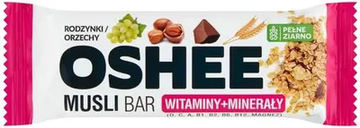 Baton muesli cu arahide, alune și vitamine, 40 g, Oshee
