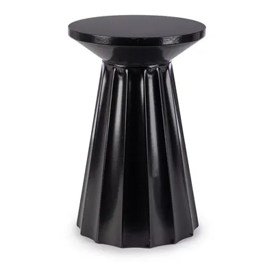 Măsuță de cafea negru-lucios rotundă din oțel ø 30 cm Adelya – Yes Everyday