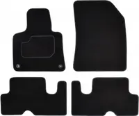 Covor podea MAMMOOTH Velours, 4 buc., fata spate, set, culoare neagra, potrivit CITROEN C4 GRAND PICASSO II, C4 PICASSO II 02.13-, Van, 5 places