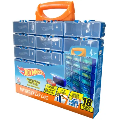 Cutie Multibrick pentru 18 masinute, Hot Wheels