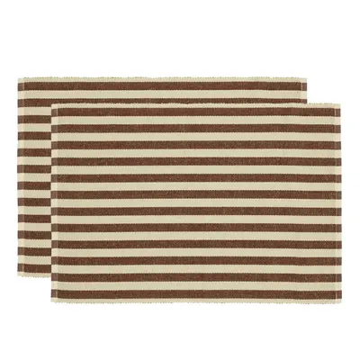 Suporturi pentru farfurii 2 buc. din amestec de iută 33x48 cm Statement Stripe – Södahl